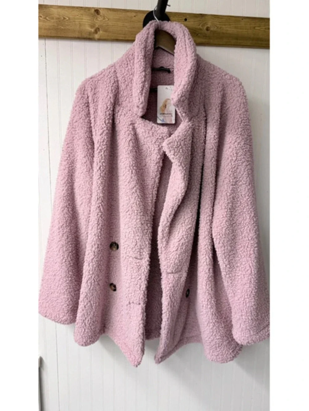 Pretty Garden Sherpa size xl light pink soft warm